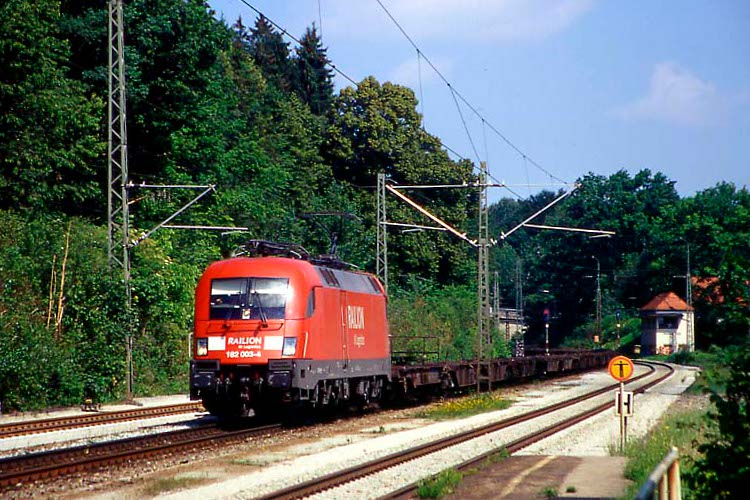 DB 182 003, Güterzug, Aßling