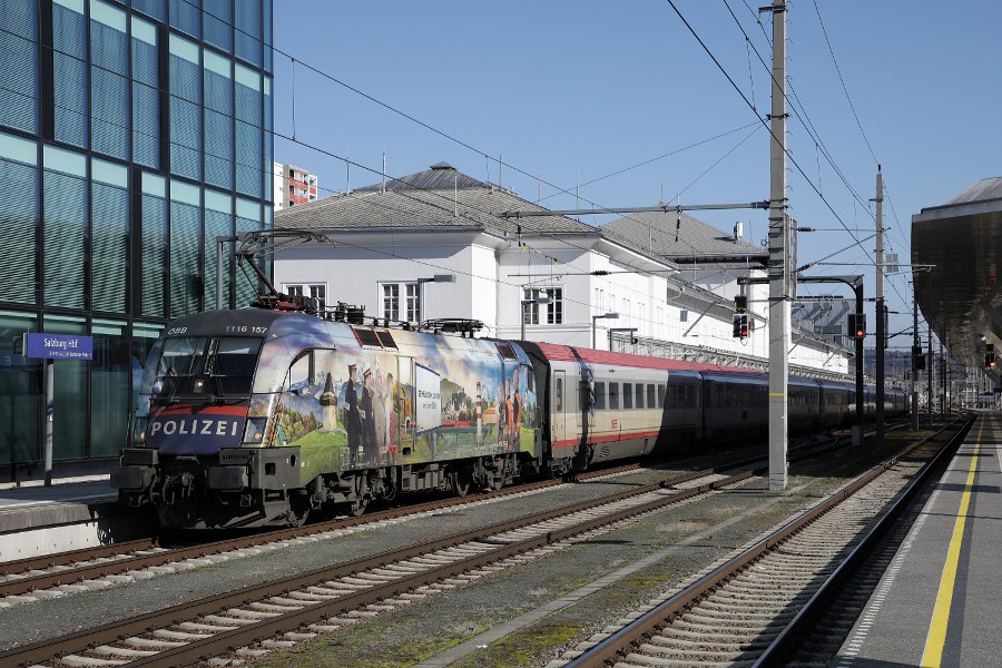 ÖBB 1116 157, Polizei